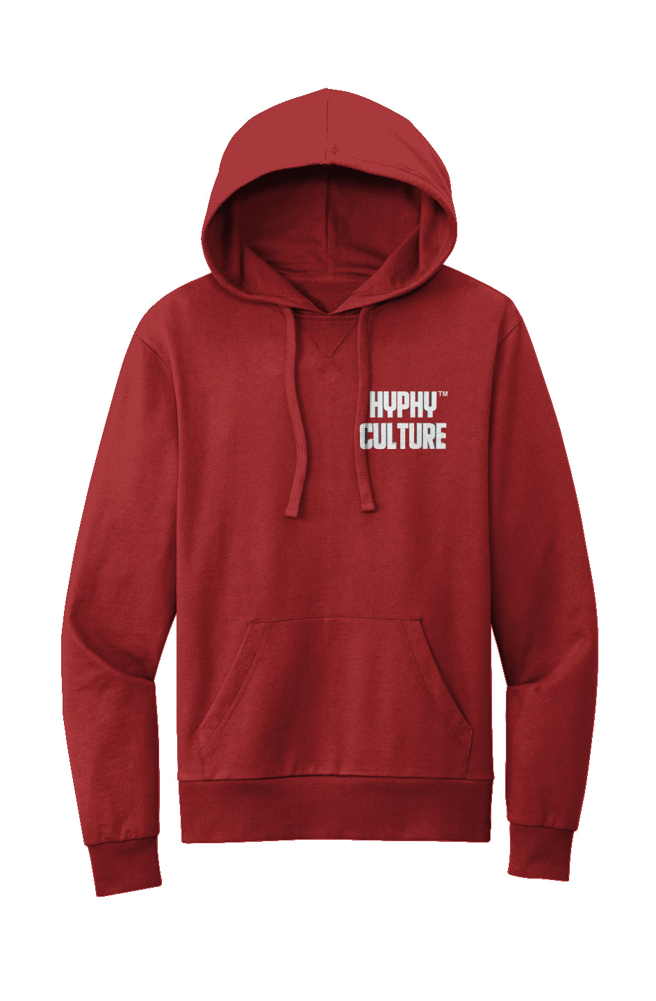 Embroil Pullover Red Hoodie